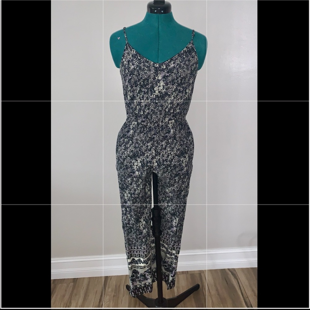 floral pattern jumpsuit